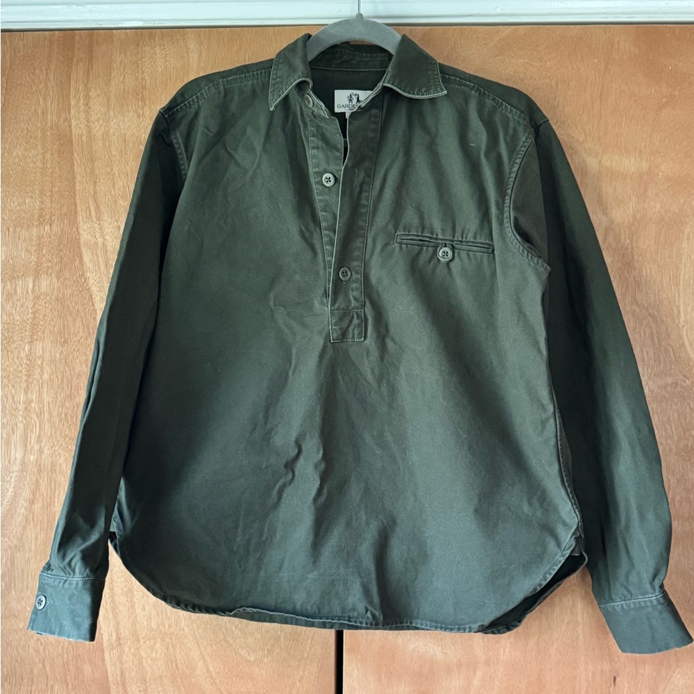 Gardenheir WASHED COTTON GARDENING SMOCK NO. 2 IN OLIVE